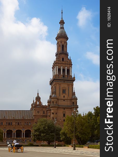 Tower (torre).  Square in Seville. Spain