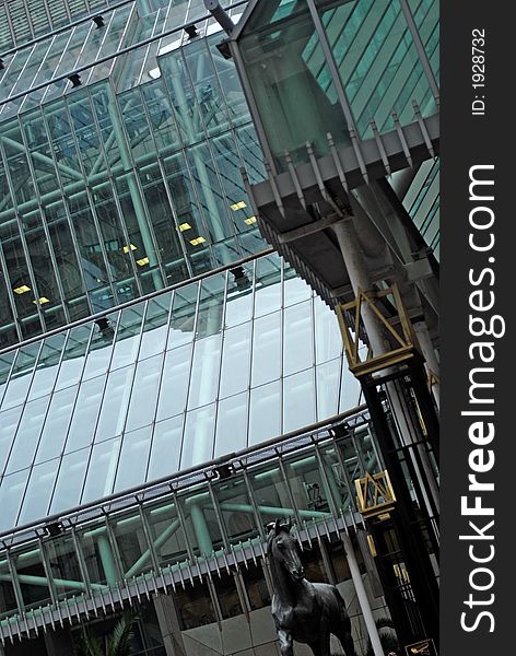 Corporate Glass building in the London. Corporate Glass building in the London