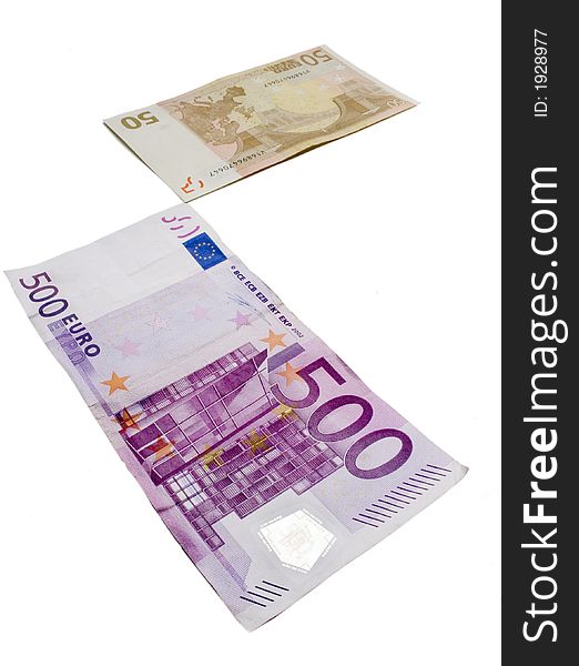 Background  composed from euro banknotes. Background  composed from euro banknotes