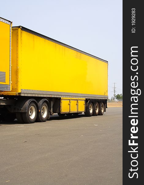 Semi truck with container for load