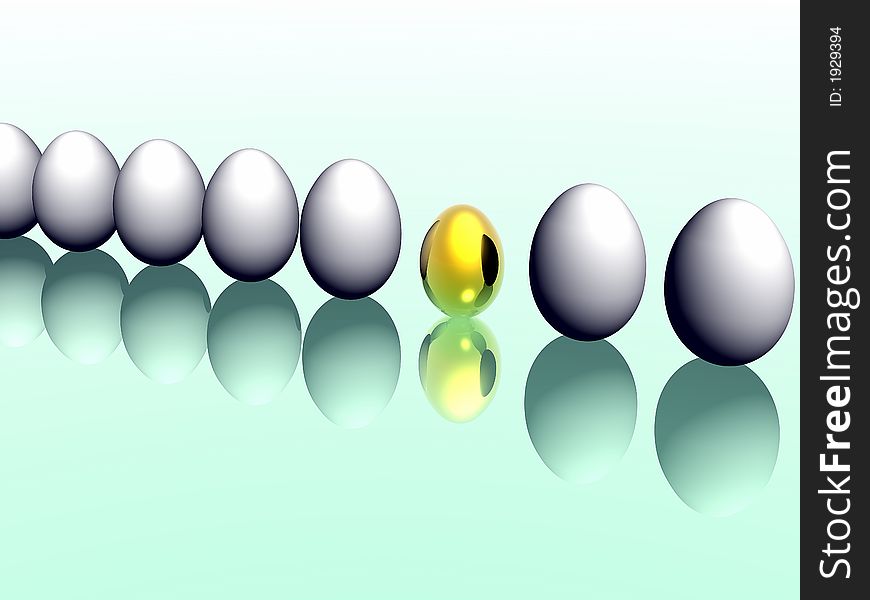 A collection of colorful Easter eggs. 3D rendering. A collection of colorful Easter eggs. 3D rendering.