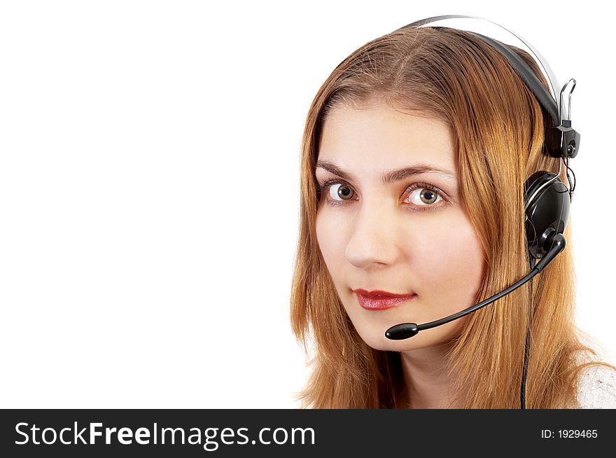 Techsupport girl on the phone