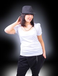 Beautiful Young Sexy Woman In Black Hat Royalty Free Stock Image Beautiful Young Sexy Woman In Black Hat Royalty Free Stock Image
