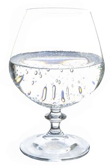 Mineral Sparkling Water In A Glass Stock Image