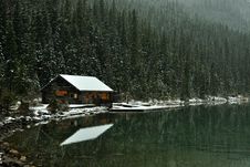 Lake And Cabin Royalty Free Stock Images Lake And Cabin Royalty Free Stock Images