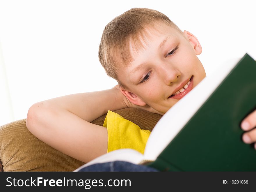 Boy Reading A Book