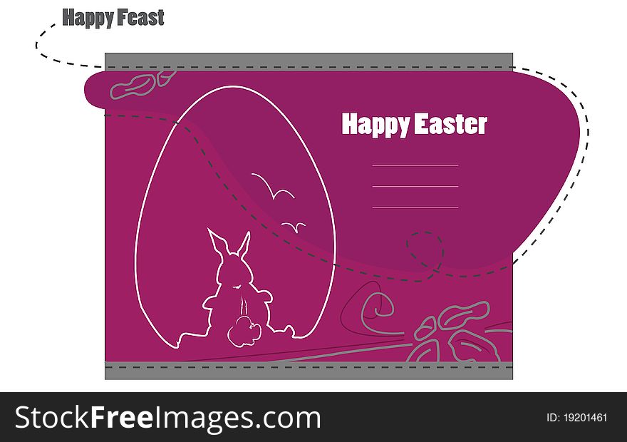 Easter bunny egg graphic design