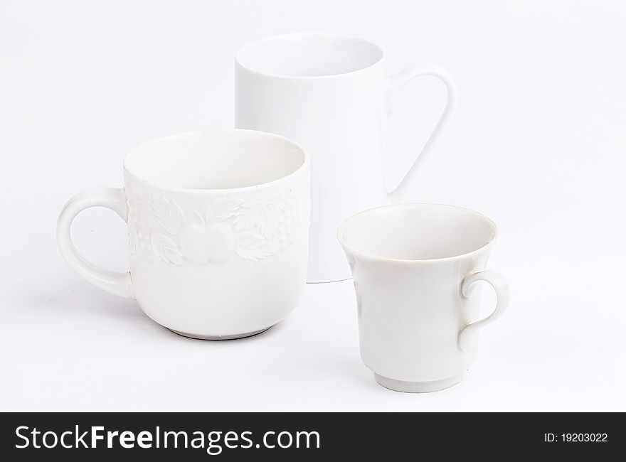 White cups