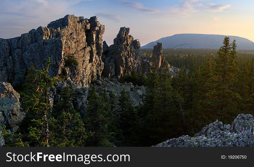 Rocks In Mountains.