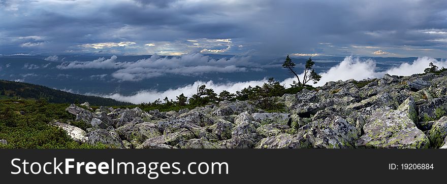 In mountains after a thunder-storm. In mountains after a thunder-storm.