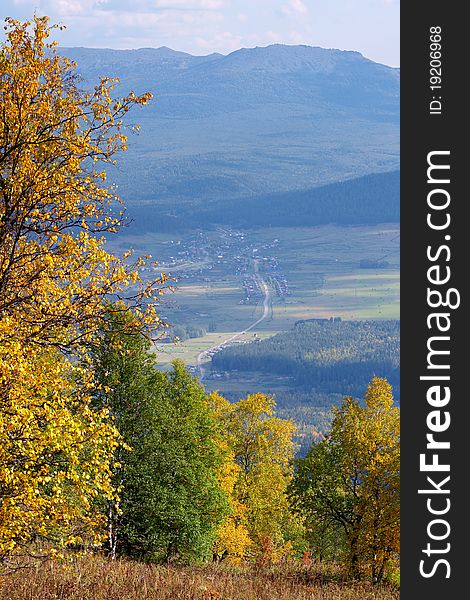 Village In Mountains.