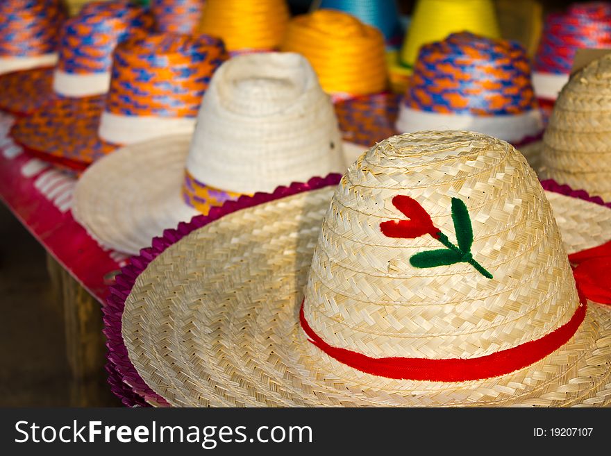 Woven hat shop in Thailand