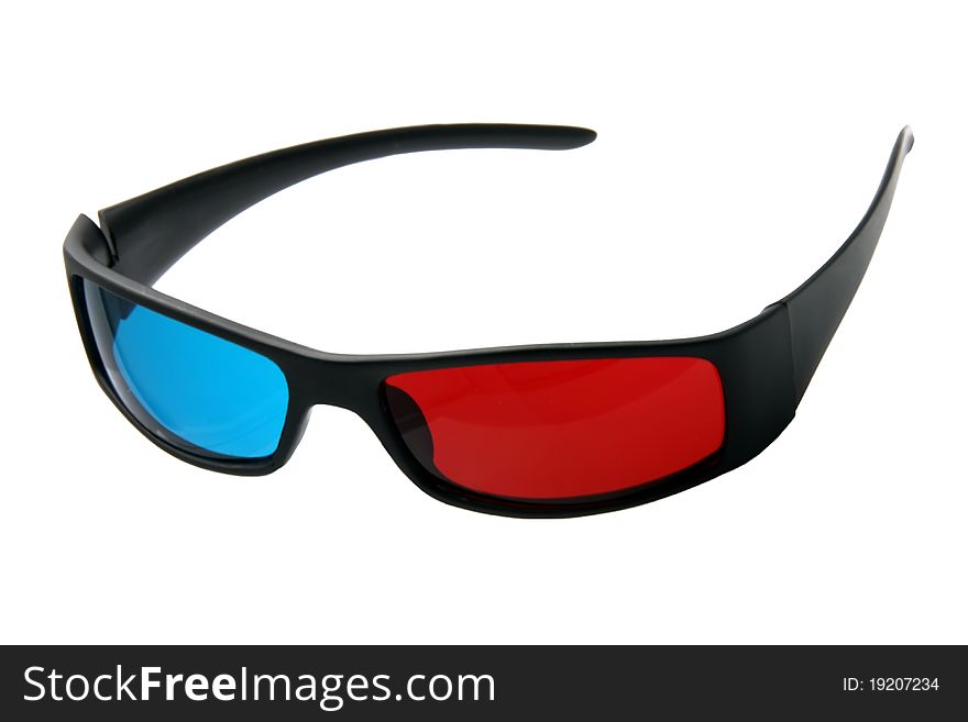 Red-blue 3D glasses for watching anaglyph videos, photos, images etc.