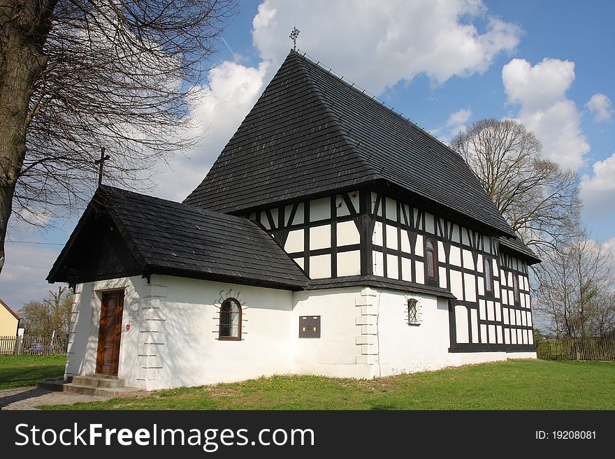 Old timber framing church