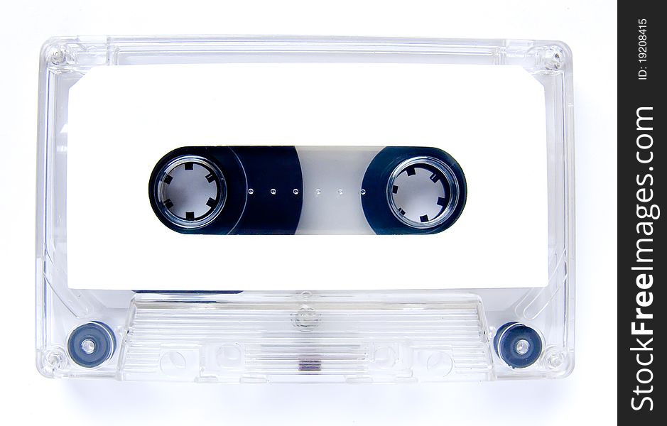 Old audiocassette for the tape recorder