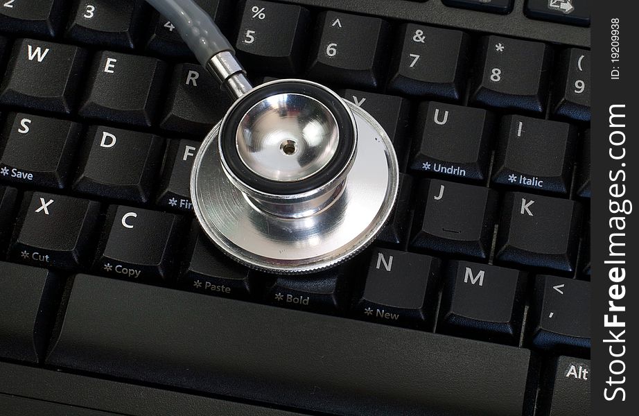 Stethoscope on Keyboard