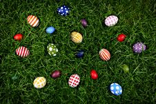 Hand-painted Easter Eggs Royalty Free Stock Photography