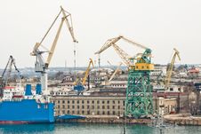 Powerful Shipbuilding Shipyard Stock Photography Powerful Shipbuilding Shipyard Stock Photography