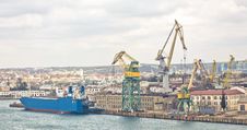 Powerful Shipbuilding Shipyard Royalty Free Stock Images Powerful Shipbuilding Shipyard Royalty Free Stock Images