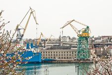Powerful Shipbuilding Shipyard Stock Photography Powerful Shipbuilding Shipyard Stock Photography