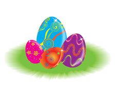Eastern Rabbit Searching Eggs Color Royalty Free Stock Photos Eastern Rabbit Searching Eggs Color Royalty Free Stock Photos