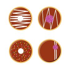 Donuts Set Stock Photography