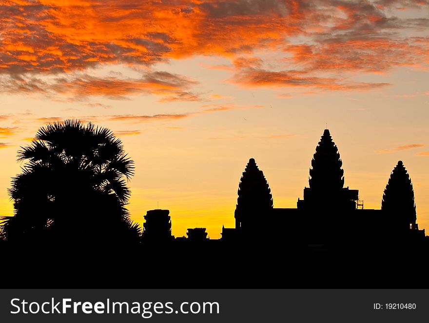 Sunrise at Angkor Wat, Siem Reap Province, Cambodia