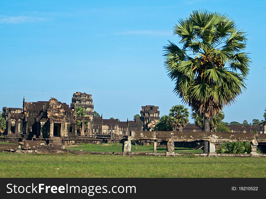 Asian temple ruins near in Angkor Wat, Cambodia