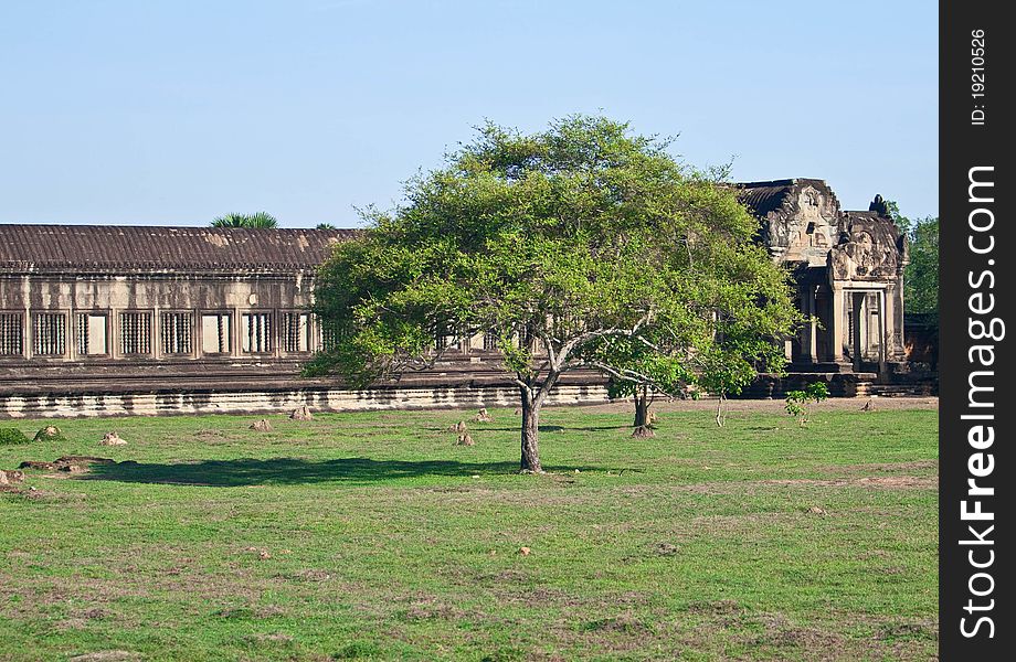 Asian temple ruins near in Angkor Wat, Cambodia