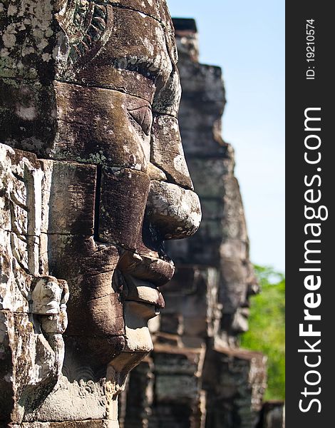 Bayon Temple at Angkor Thom, Angkor, Cambodia