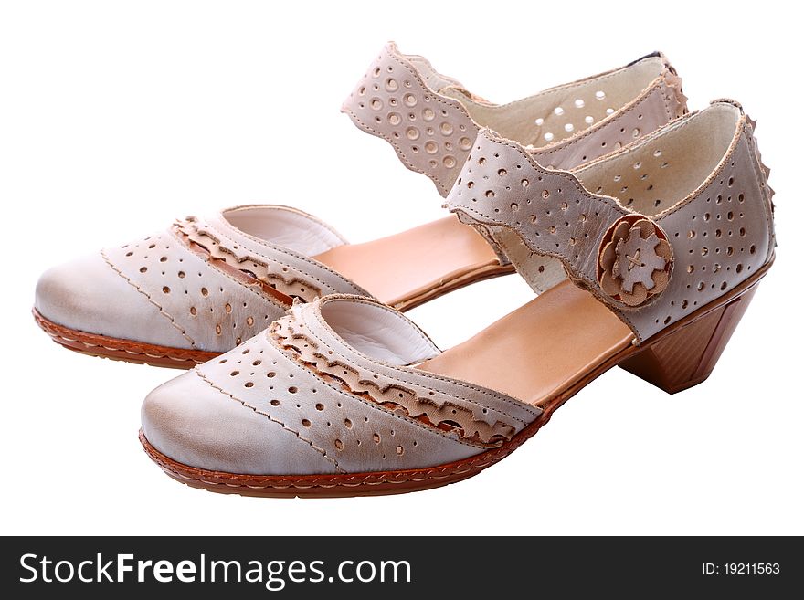 Pair of womens summer shoes