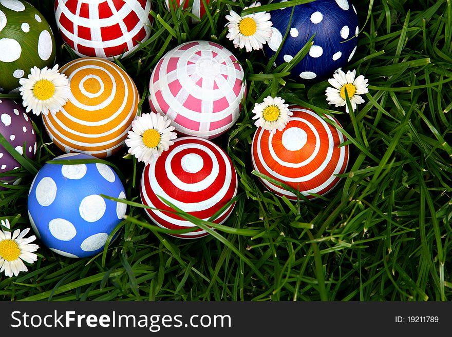 Hand-painted Easter eggs