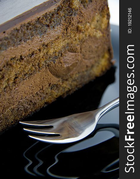 Chocolate Cake Closeup