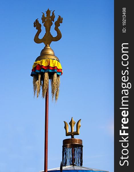 Common Inner Mongolia worship symbol display outdoor.