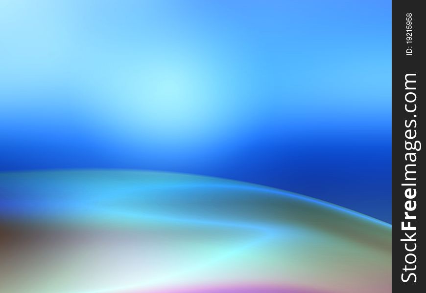 Blue sky abstract background with surface of earth.