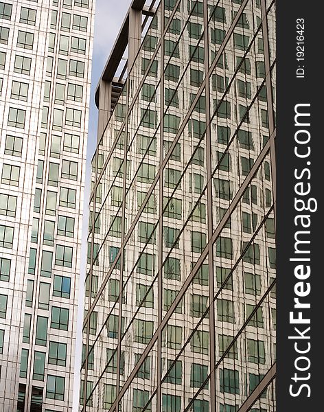 Detailed aspects of a classic modern London building. Detailed aspects of a classic modern London building