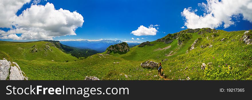 North Caucasus mountain plateau Lago-Naki