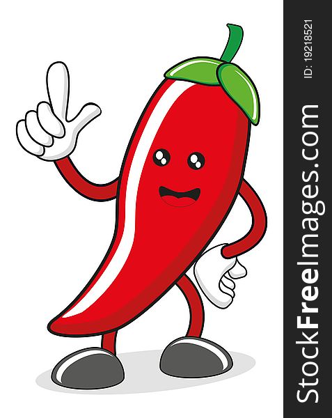 Illustration of hot spicy created by vector