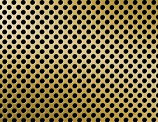 Golden Metal Grille Surface Royalty Free Stock Images
