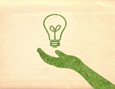 Hand And Lightbulb Royalty Free Stock Photography Hand And Lightbulb Royalty Free Stock Photography