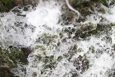 Close Up Of Water Stream Royalty Free Stock Image