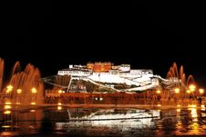 Potala Palace Night Stock Photography Potala Palace Night Stock Photography