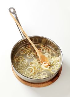 Frying Onion Royalty Free Stock Photo Frying Onion Royalty Free Stock Photo