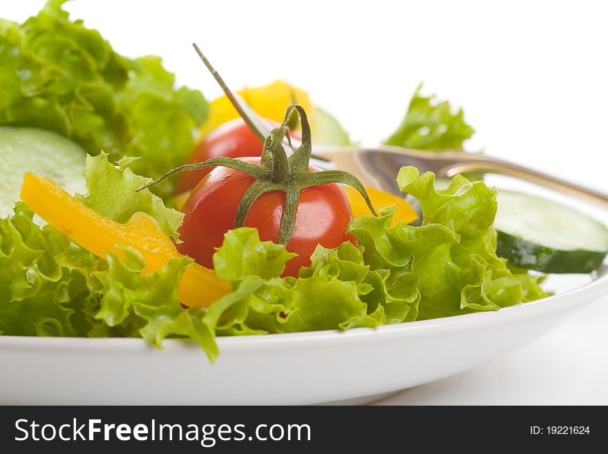 Healthy Salad with fresh vegetables