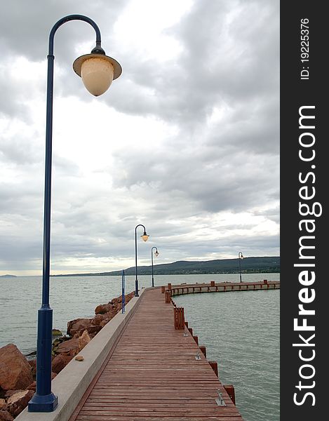 Old Lantern On Navy Pier