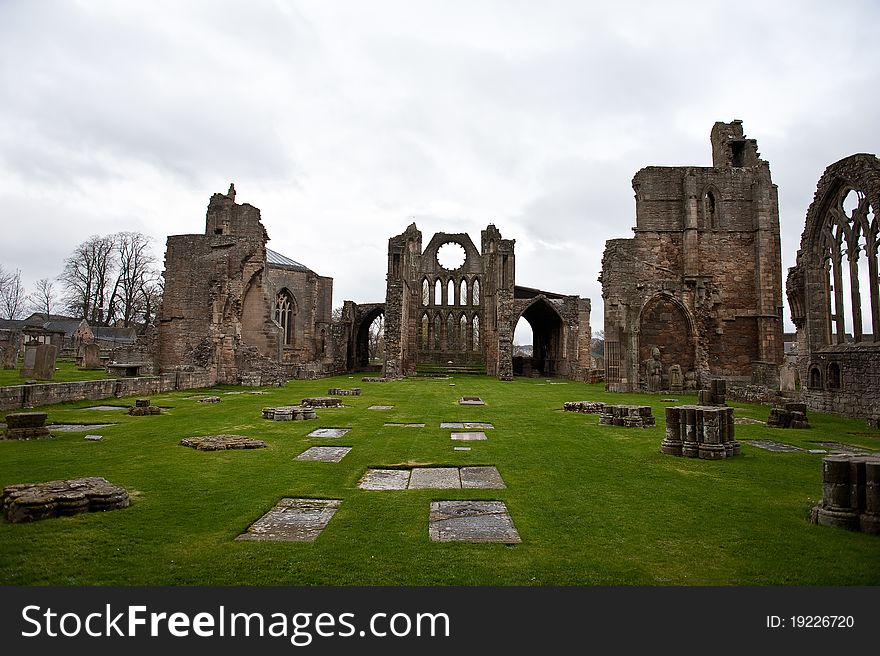 A beautiful ruined gothic cathedral in Scotland