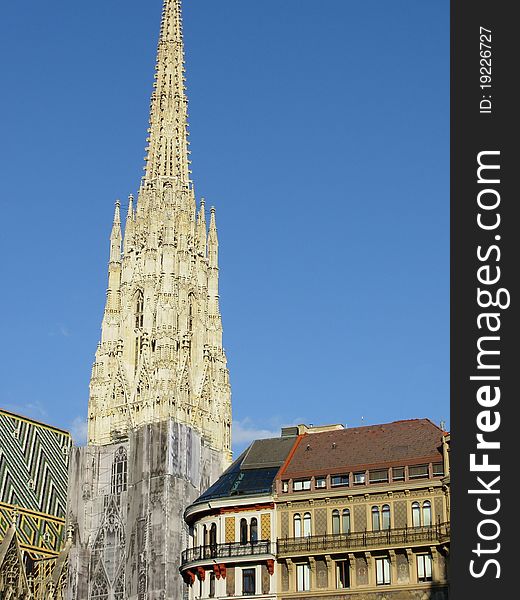 Stephansdome in Vienna on a sunny day