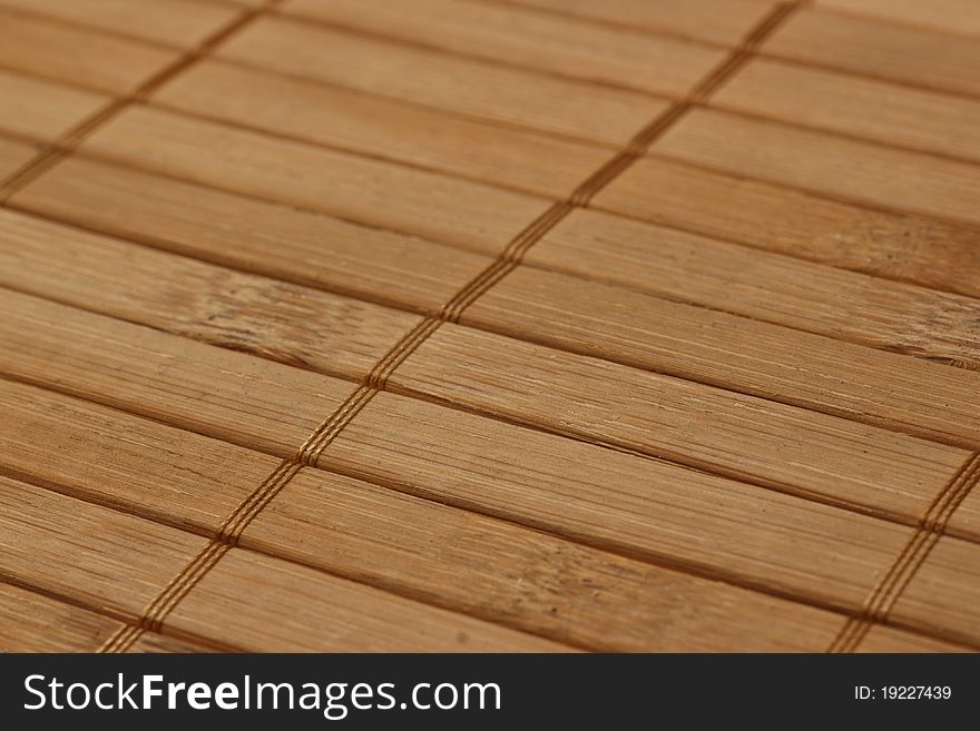 Bamboo background board. Diagonal pattern.