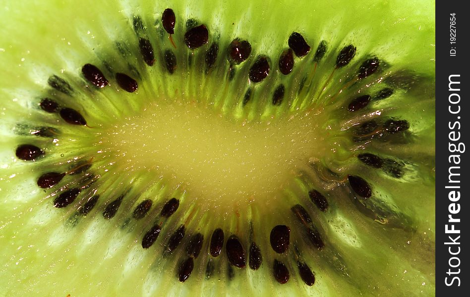 Close up of a healthy kiwi