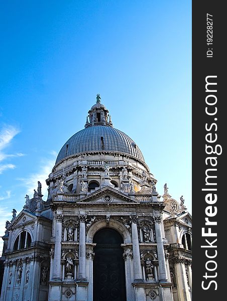 Santa Maria Della Salute, Church of Health in Venice Italy. Santa Maria Della Salute, Church of Health in Venice Italy